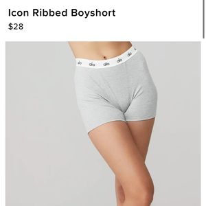 Alo yoga icon ribbed boyshort